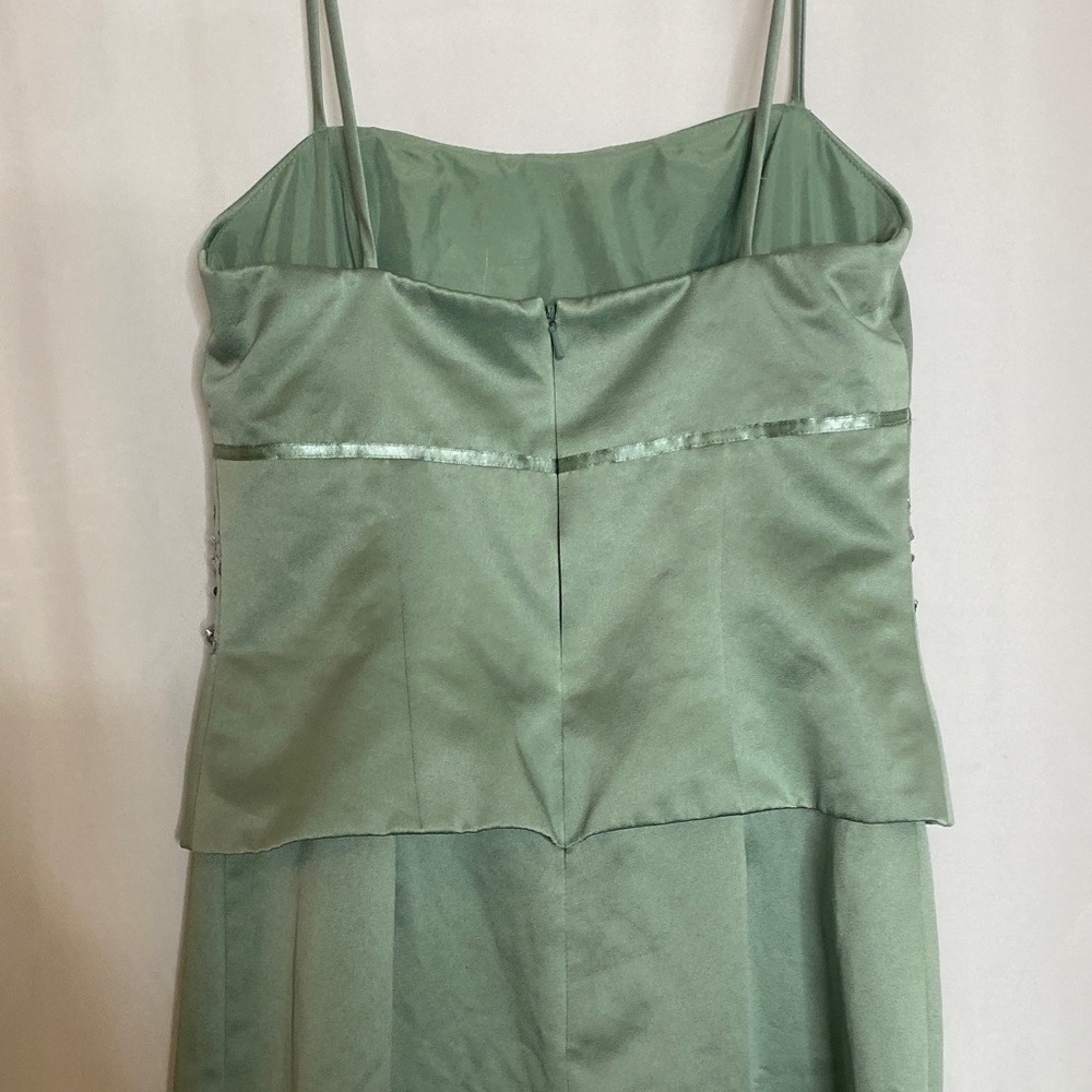 David's Bridal Strapless Green Gown - Picture 5 of 6